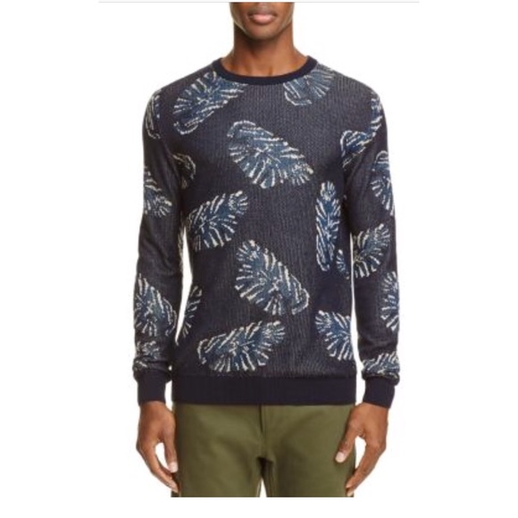 New Mens Scotch Soda Navy Floral Print 